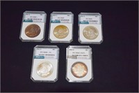 Five Morgans-New Orleans Mint