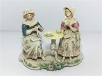 Porcelain Ladies Tea Time Figurine