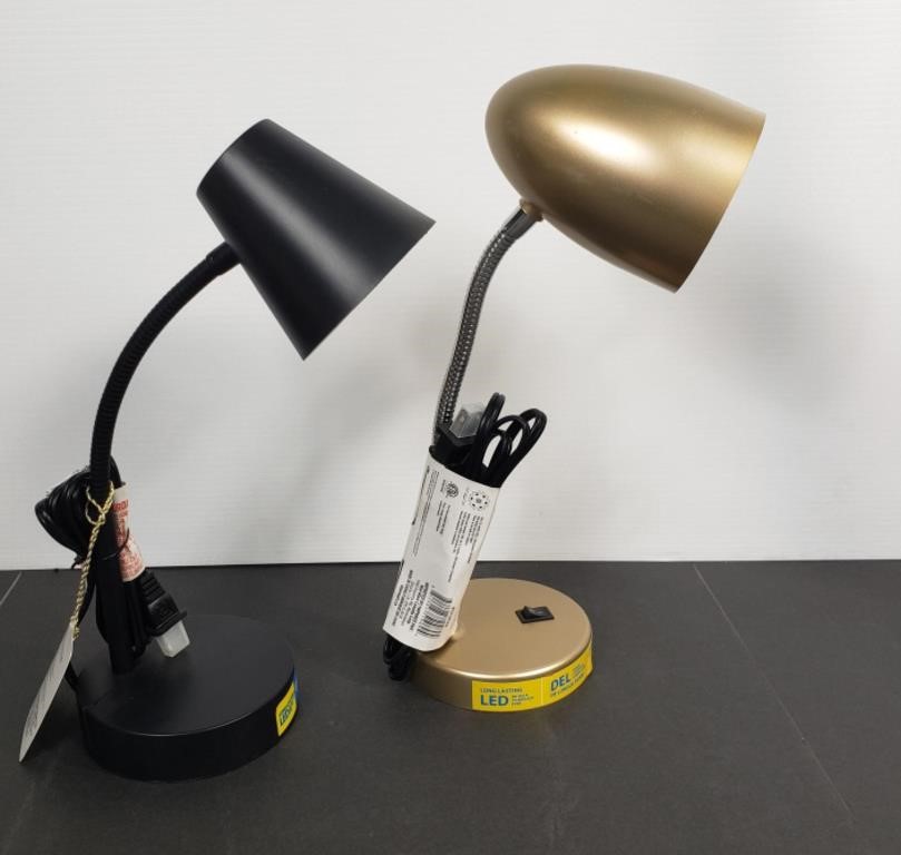 PAIR NEW LED DESK LAMPS