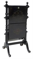 VICTORIAN INCISED EBONIZED MUSIC STAND