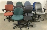 (10) Assorted Rolling Office Chairs