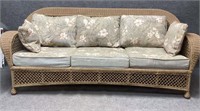 Three-Seat Wicker Sofa