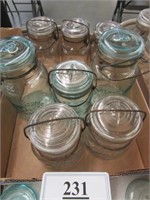 7 Assorted Canning Jars w/ Lids
