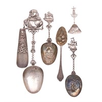 American & Continental silver items (5)