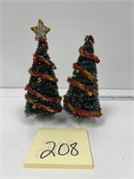 Dept 56 Bottlebrush Christmas Trees