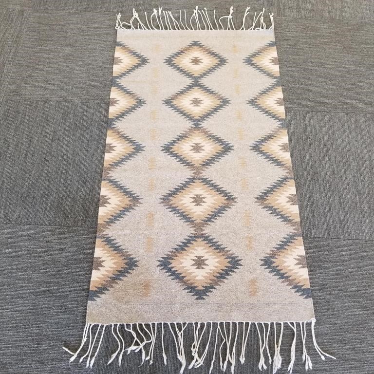 Mexican weaving / rug - 31 1/2" x 56 1/2"