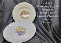 Bavaria Porcelain Bowl and Platter