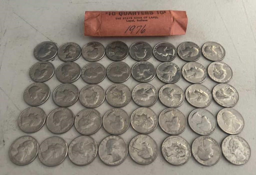 (ROLL)1976 "BI-CENTENNIAL" WASHINGTON QUARTERS