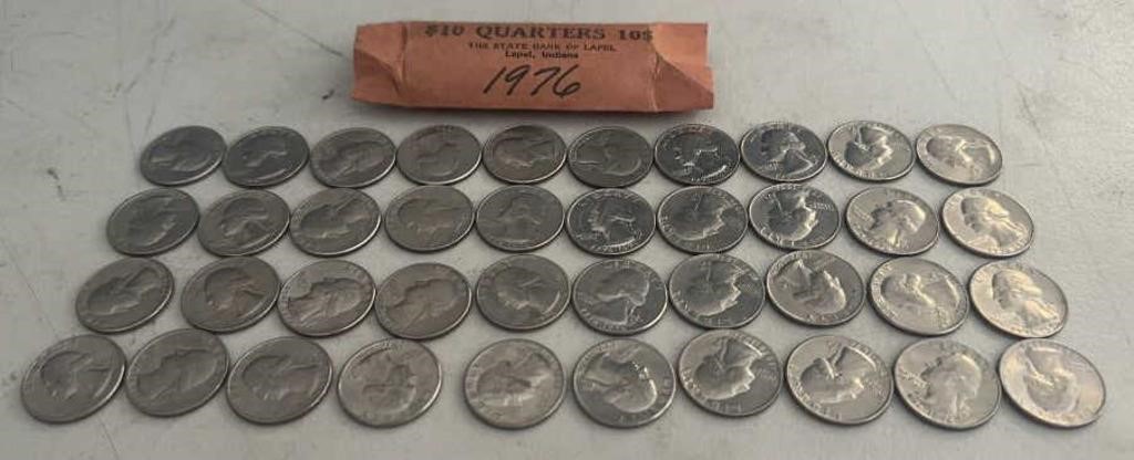 (ROLL)1976 "BI-CENTENNIAL" WASHINGTON QUARTERS