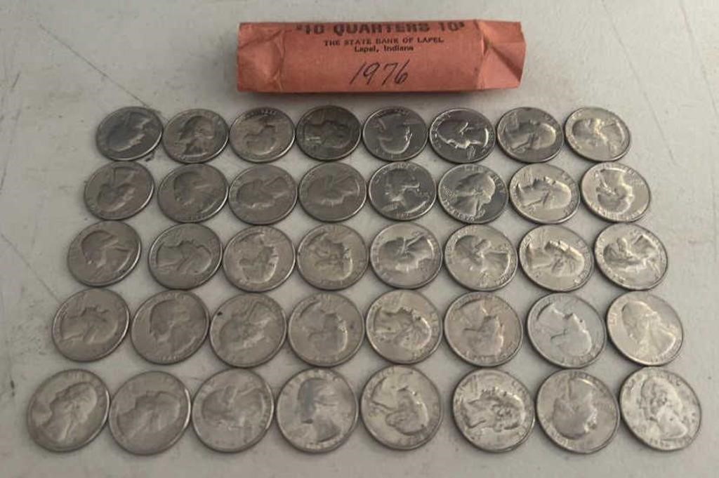 (ROLL)1976 "BI-CENTENNIAL" WASHINGTON QUARTERS