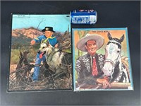 LOT OF TWO NICE VINT PUZZLES CISCO KID RIN TIN TIN