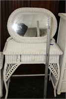 Wicker Vanity