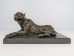 Bronzefigur, Leopard