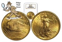 (1) Random Date MS 63 $20 Gold Saint Gaudens