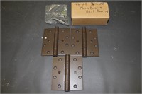 7 1/2" x 4 brown ball bearing hinge