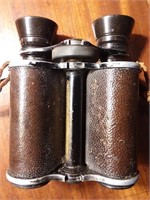 Pair of Vintage Binoculars with Leather Strap -