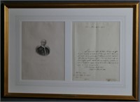 Letter of Cardinal Pecci to Pope Leo XIII Framed