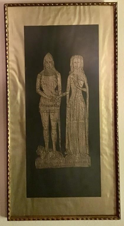 SIR JOHN AND LADY JOAN DE LA POLE 1370 AD