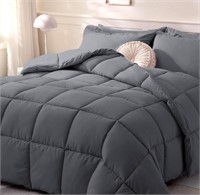 $60 (Q) All Season Duvet Dark Grey