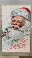 Circa early 1900's Embossed Santa Postcard (B)