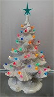 Vintage 16" Light Up Ceramic Christmas Tree