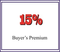 15% buyer's premium