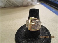 925 Silver Ring in Belt Shape-4.8 g