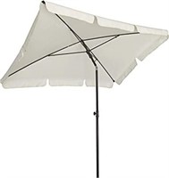 AMMSUN 7ft × 4.6ft Rectangular Patio Umbrella