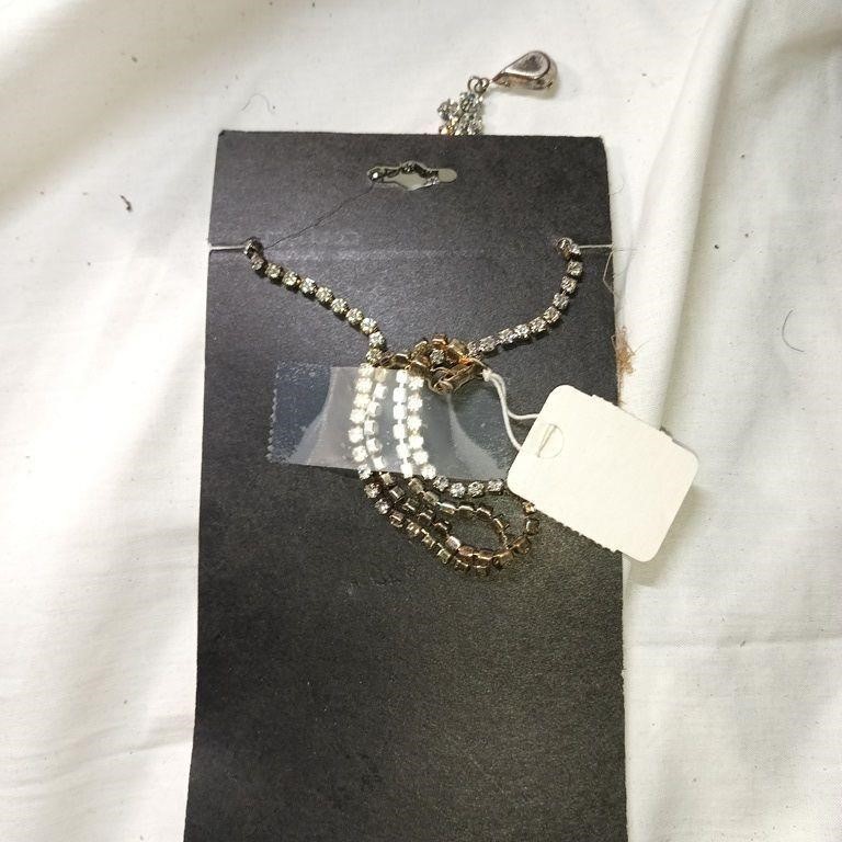 Genuine Claire's  Austrian crystal necklace set