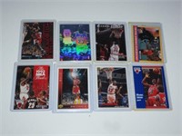 Lot of 8 Michael Jordan Basketball Cards