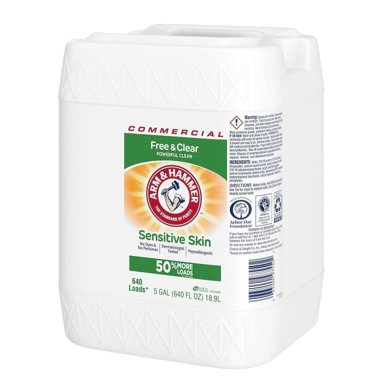 Arm & Hammer 5 Gallons Liquid Laundry Detergent