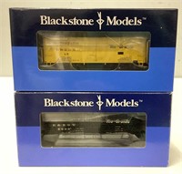 Two Blackstone Models HOn3 Train Cars