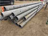 (19) 10" Aluminum Gated Pipe