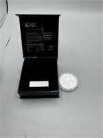 2023 $1 Silver Frosted UNC ACDC 99.99 Silver Round