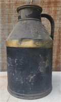 Antique metal dairy jug