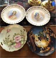 4 Decorative Religious Plates