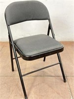 Single Deluxe Padded Metal Fabric Folding Chair