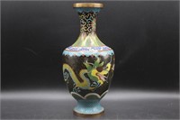 Vintage Cloisonné Dragon Vase