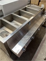 5 well electric steam table