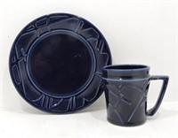 Fiesta Post 86 Millennium 9" plate & mug,