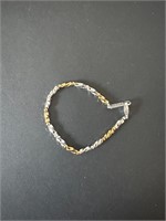 Napier Silver & Gold Two-Tone Bracelet