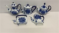 (5) Basic Porcelain hanging wall tea pots