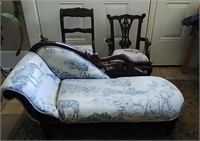 Salesman sample Fainting Couch & 2 Chairs- S