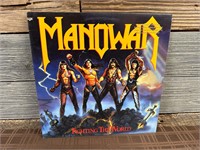 ManOWar Fighting The World PROMO Record