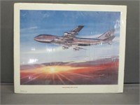 American Airlines 747 Poster 16x20"