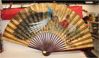 40" tall Chinese Painted Fan