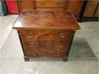 Antique Burlwood Three Drawer Chest Sheraton