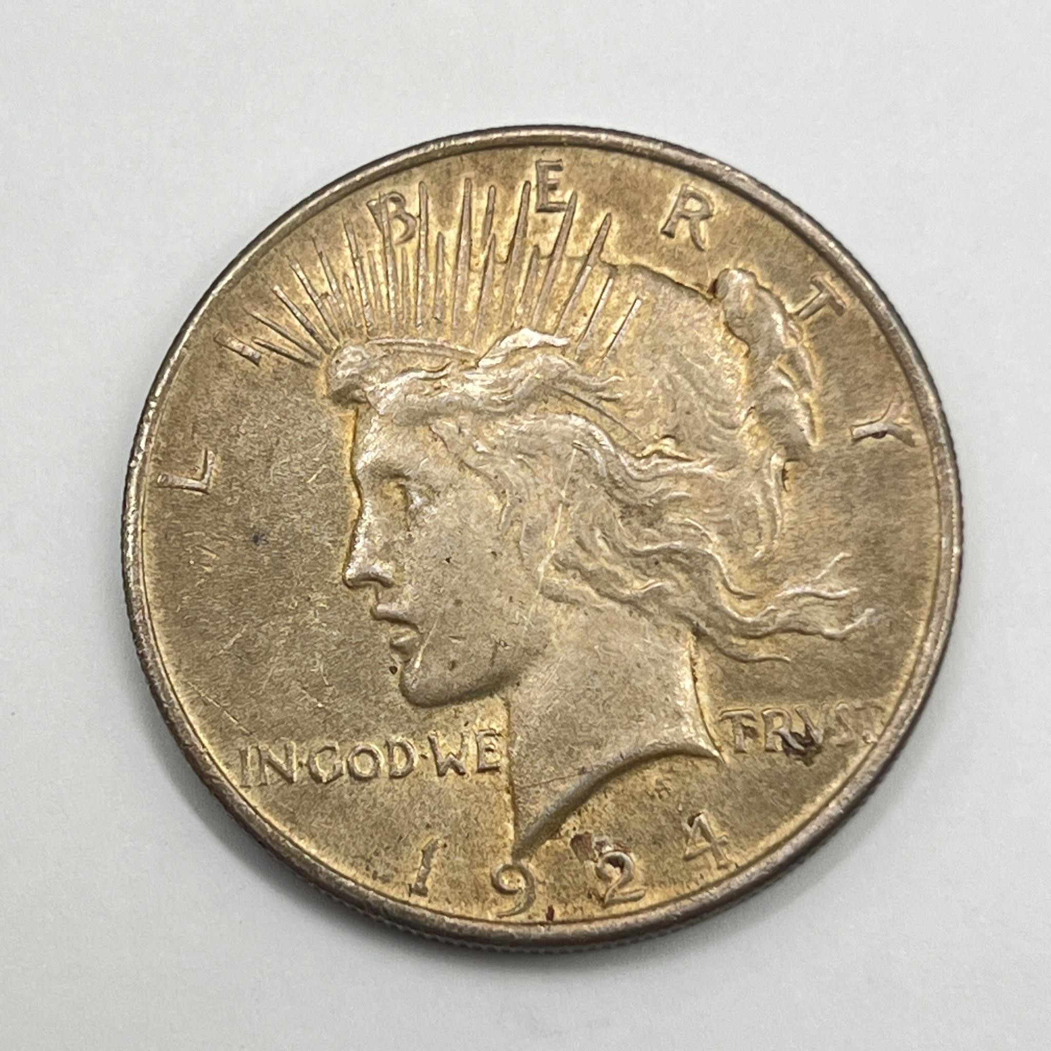 1924 Piece Dollar - Silver Coin