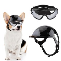 Used - Pet Helmet and Goggles Set, Pet W