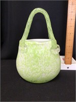 Art Glass Handbag Vase